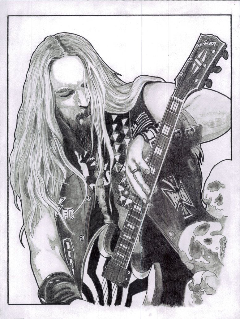 Black Label Society Drawing Amazing