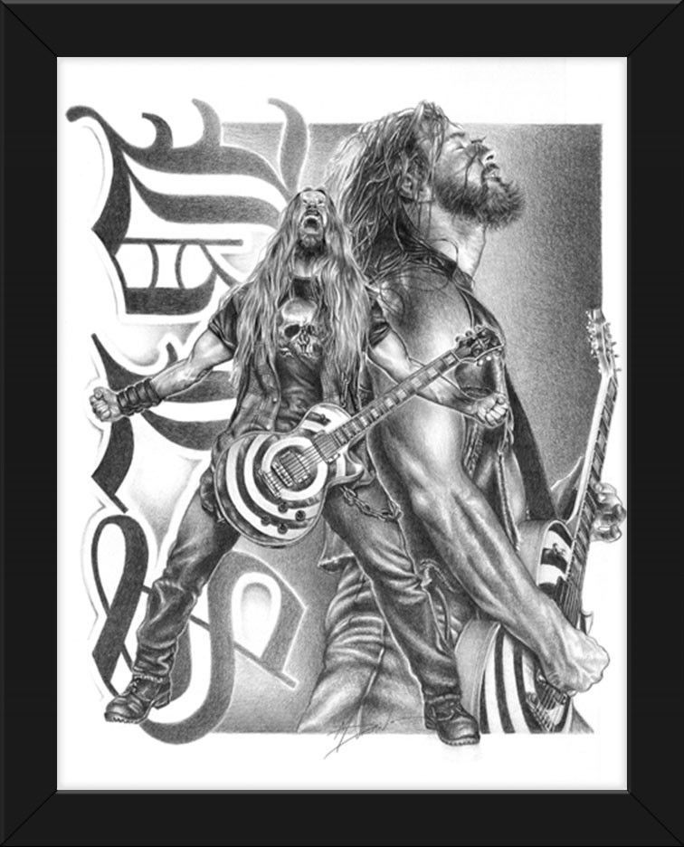 Black Label Society Drawing High-Quality