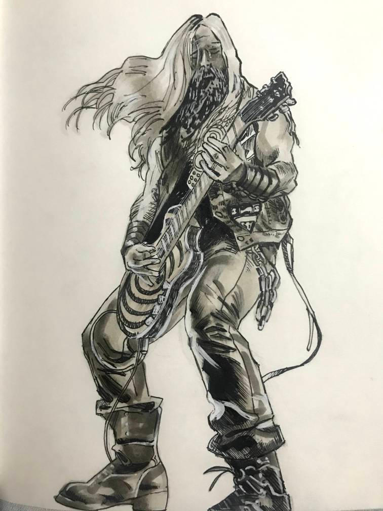 Black Label Society Drawing Picture