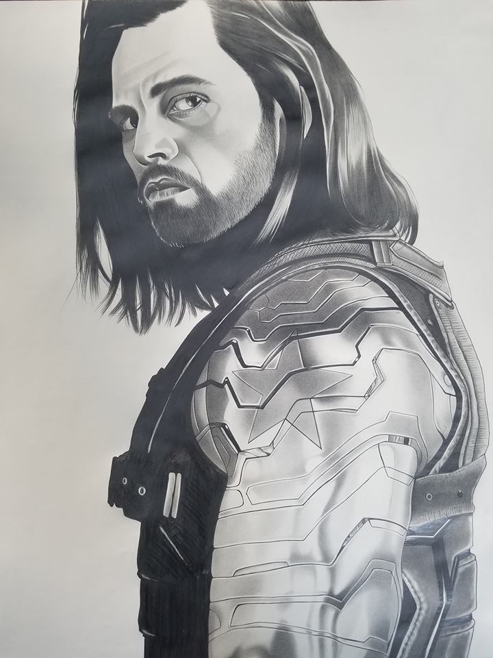 Bucky Barnes Drawing Amazing