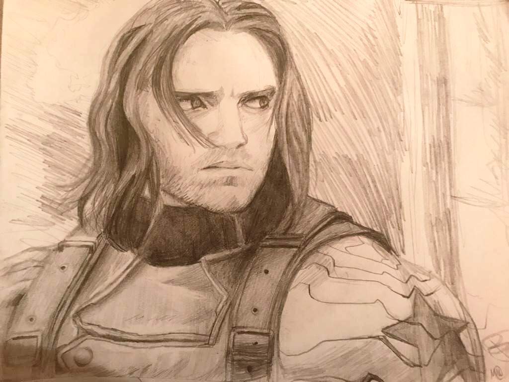 Bucky Barnes Drawing Image