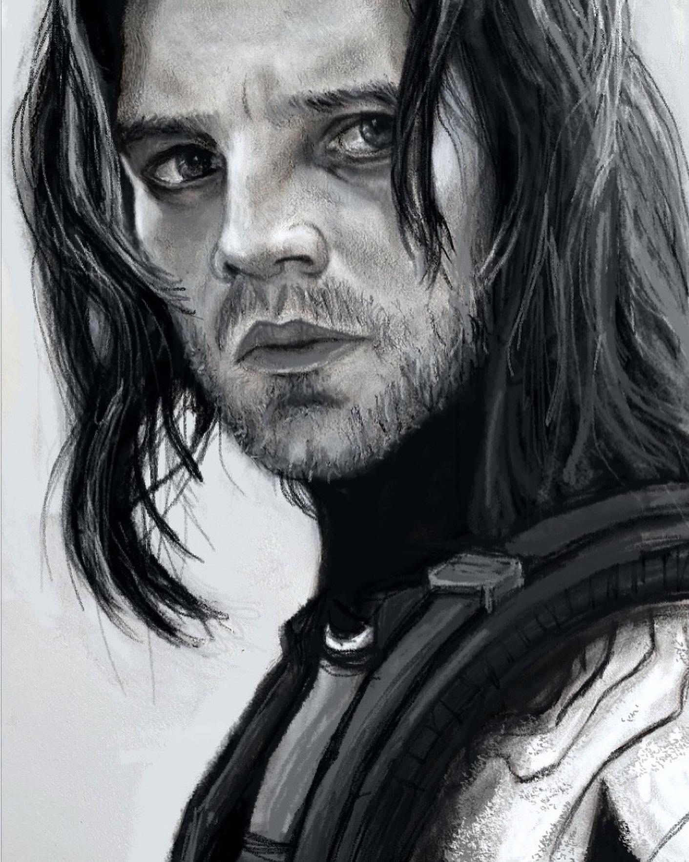 Bucky Barnes Drawing Picture