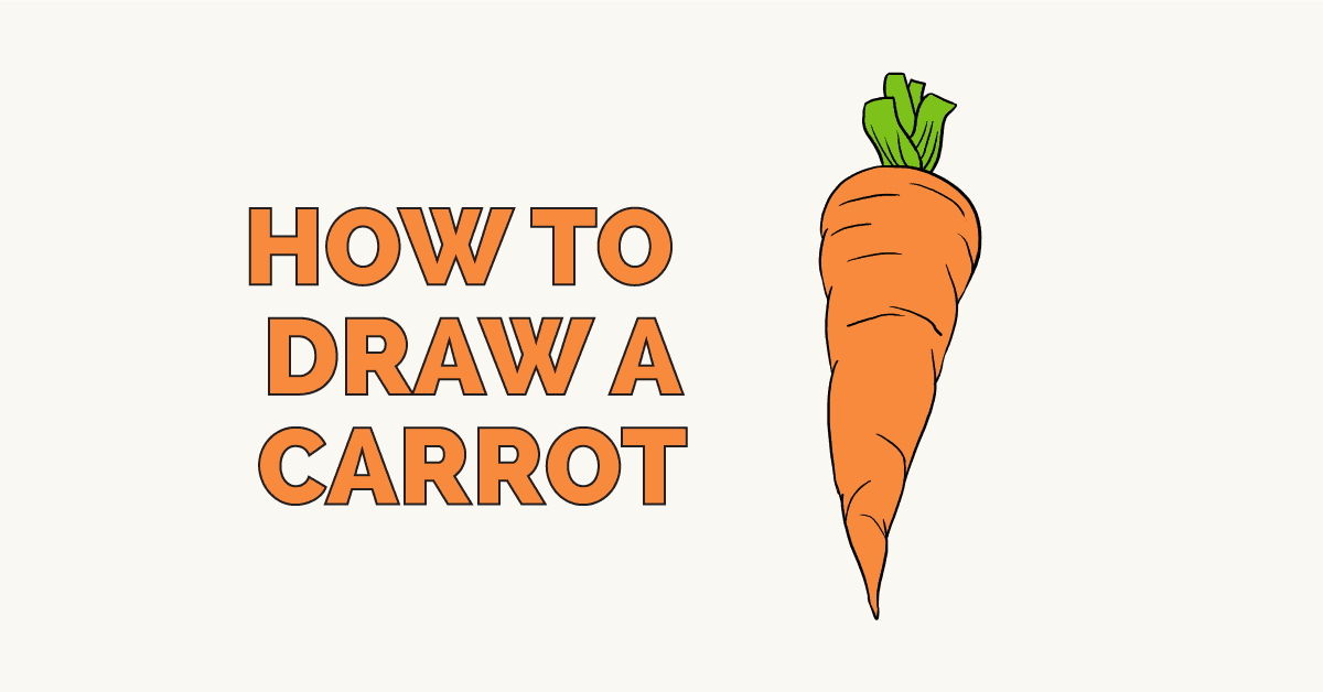 Carrot Drawing Beautiful Image