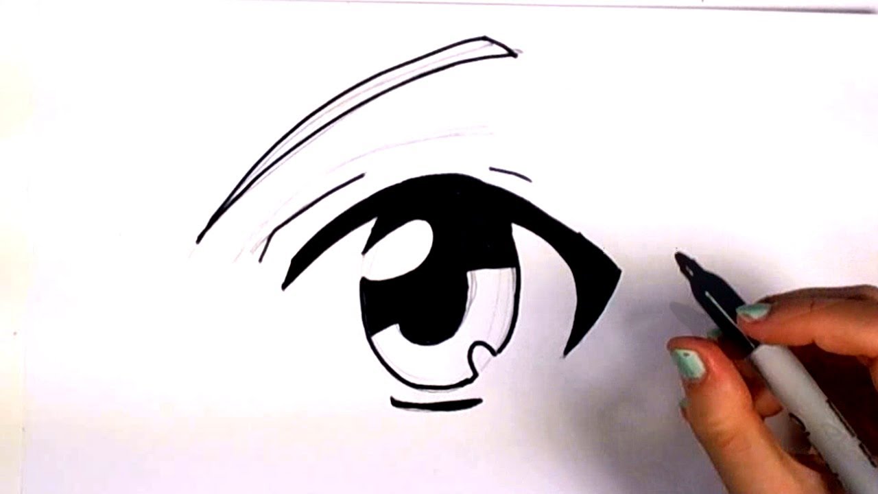Cartoon Eyes Drawing Image