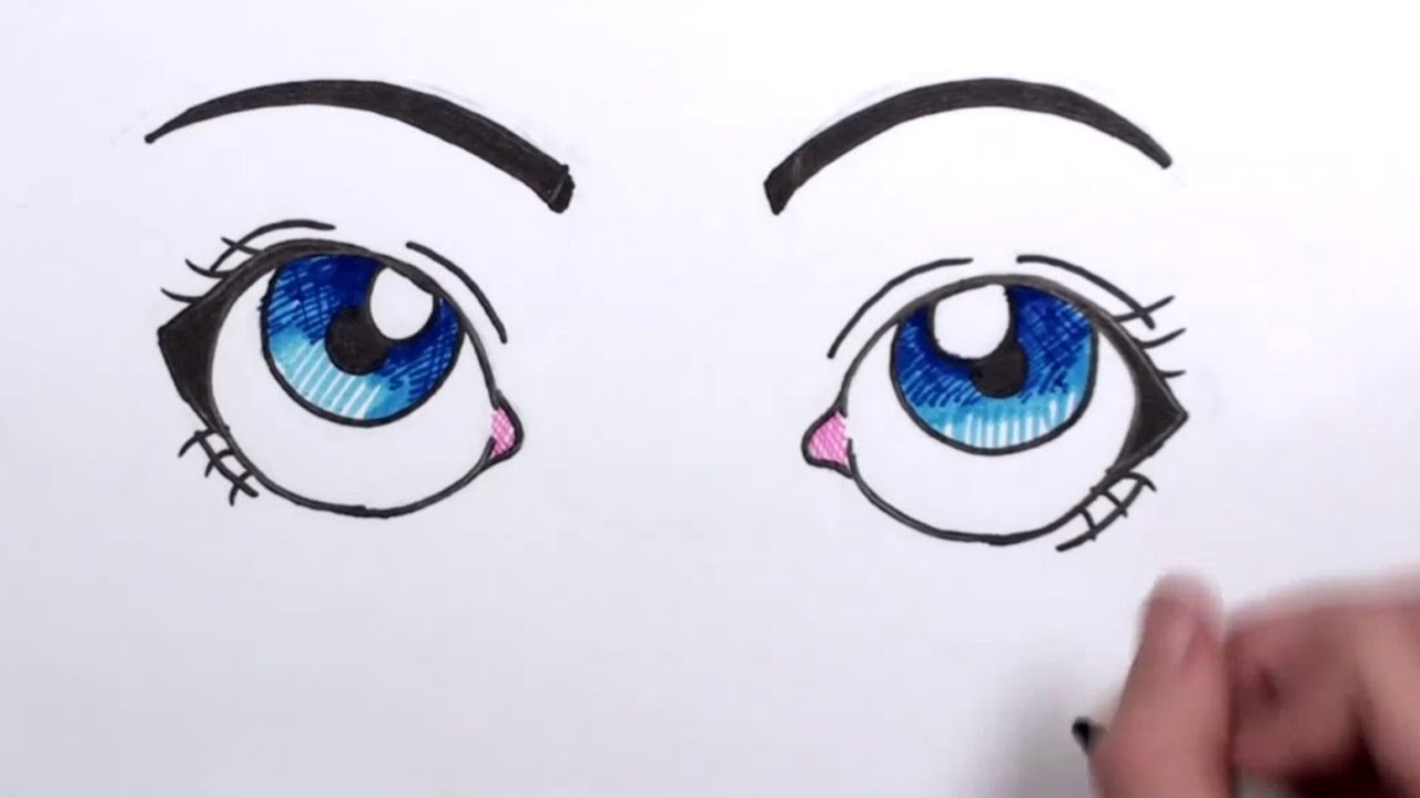 Cartoon Eyes Drawing Picture
