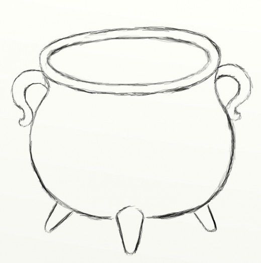 Cauldron Drawing Art