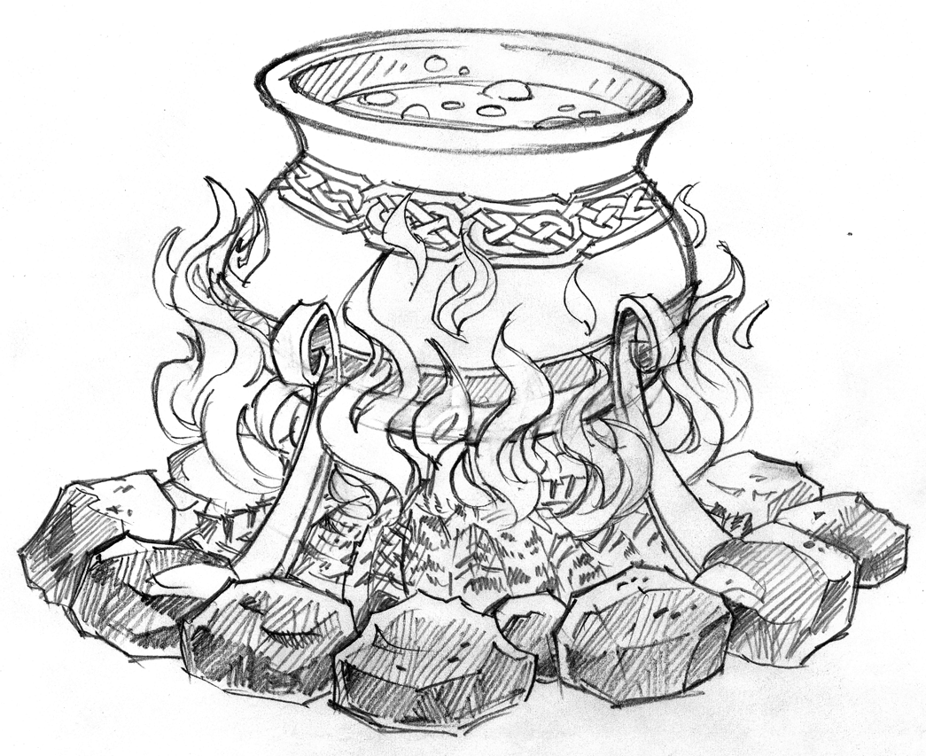 Cauldron Drawing Pic