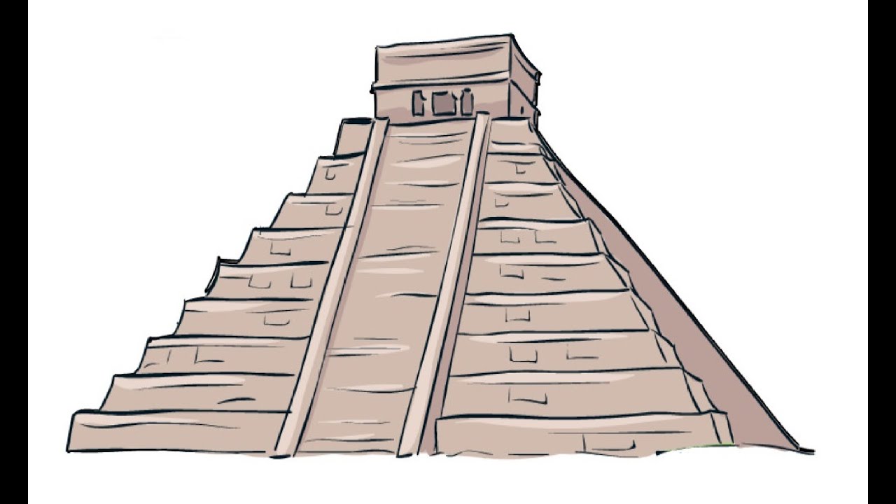 Chichen Itza Drawing Art