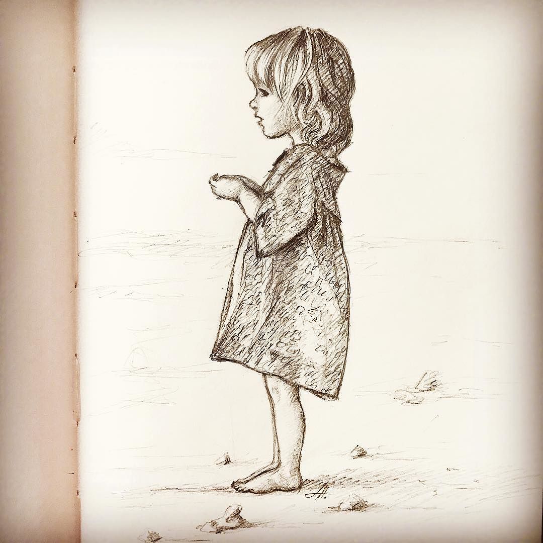 Child Girl Drawing Art