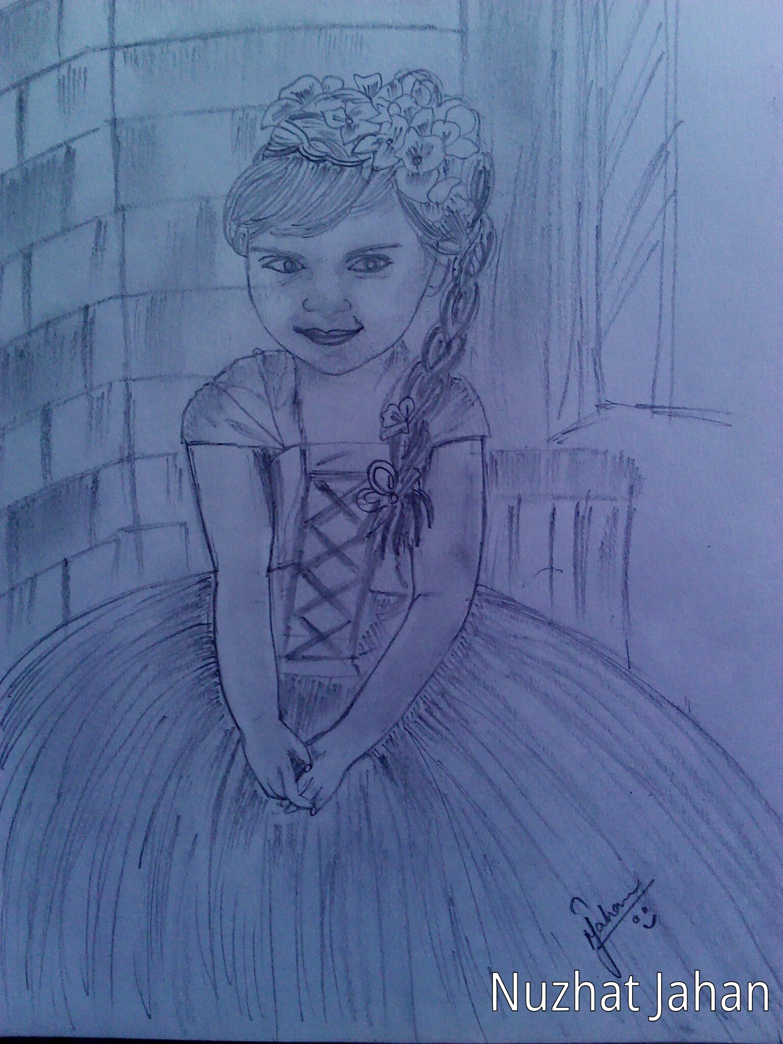 Child Girl Drawing Photo