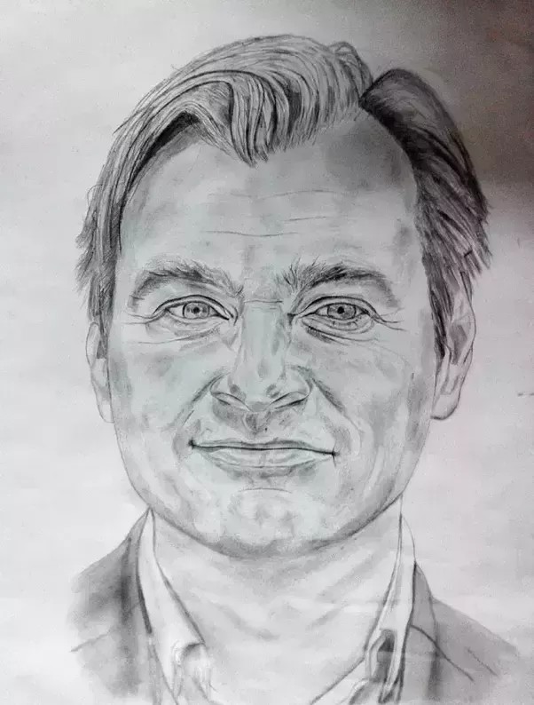 Christopher Nolan Drawing Realistic