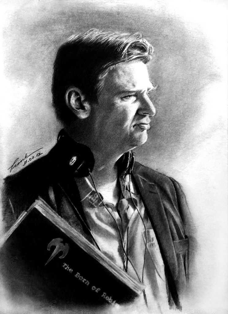 Christopher Nolan Drawing Sketch