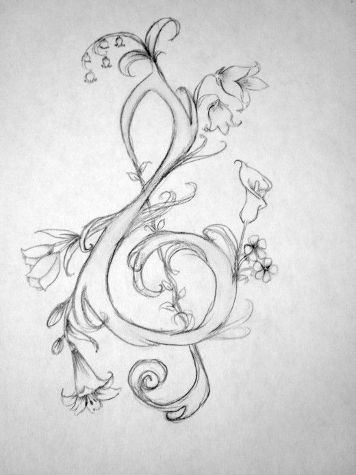 Clef Drawing Sketch