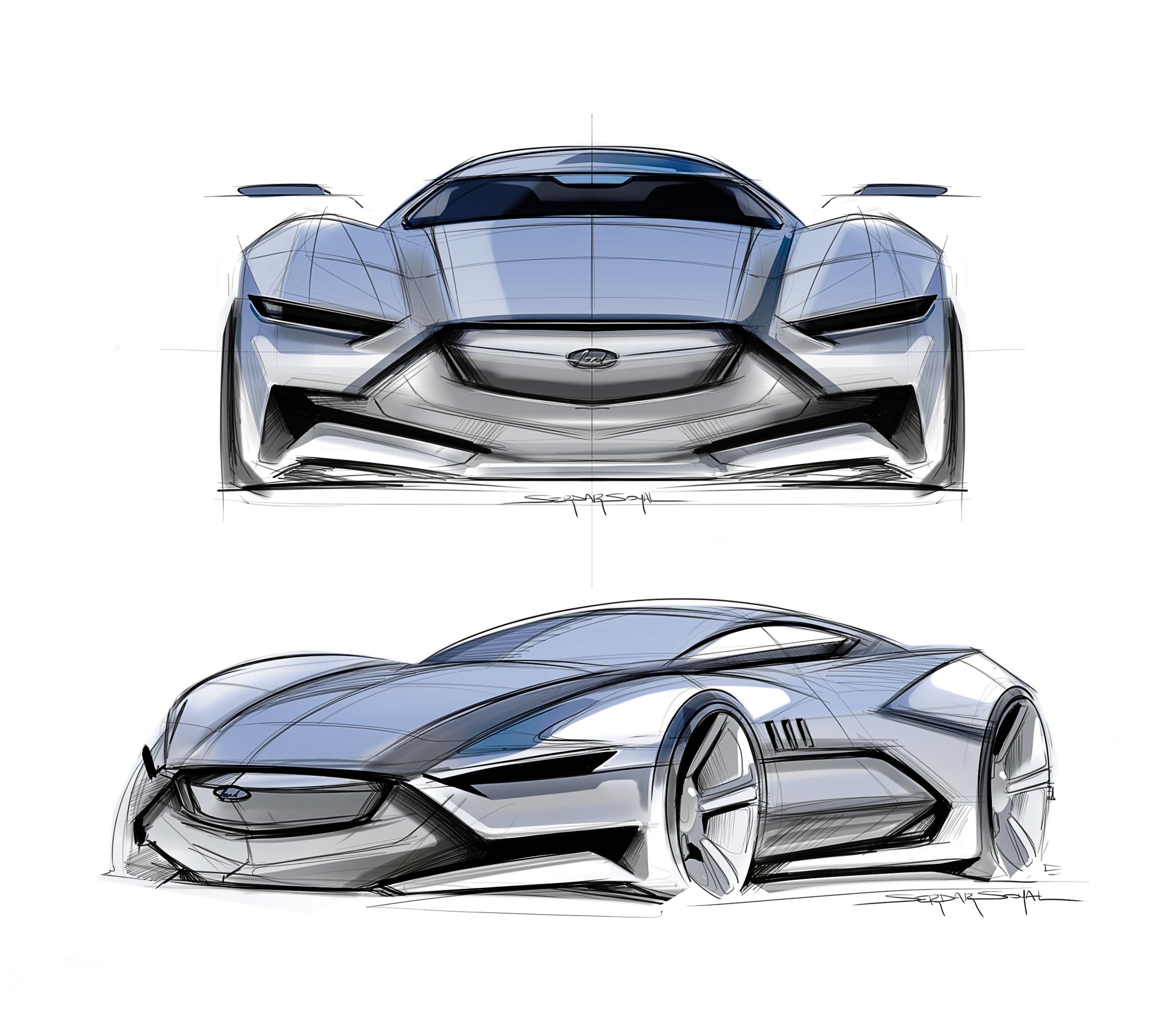 Concept Car Art Drawing