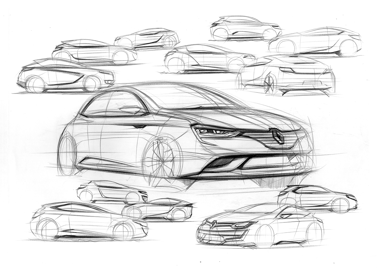 Concept Car Drawing Beautiful Image