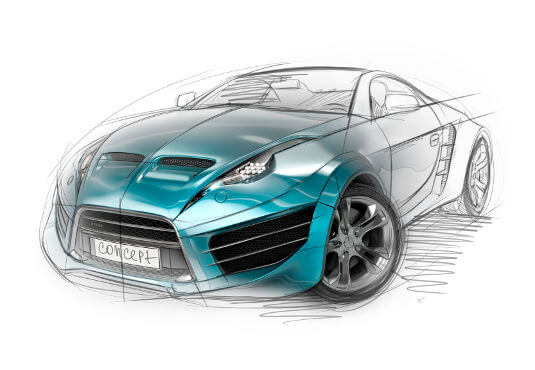 Concept Car Drawing Best