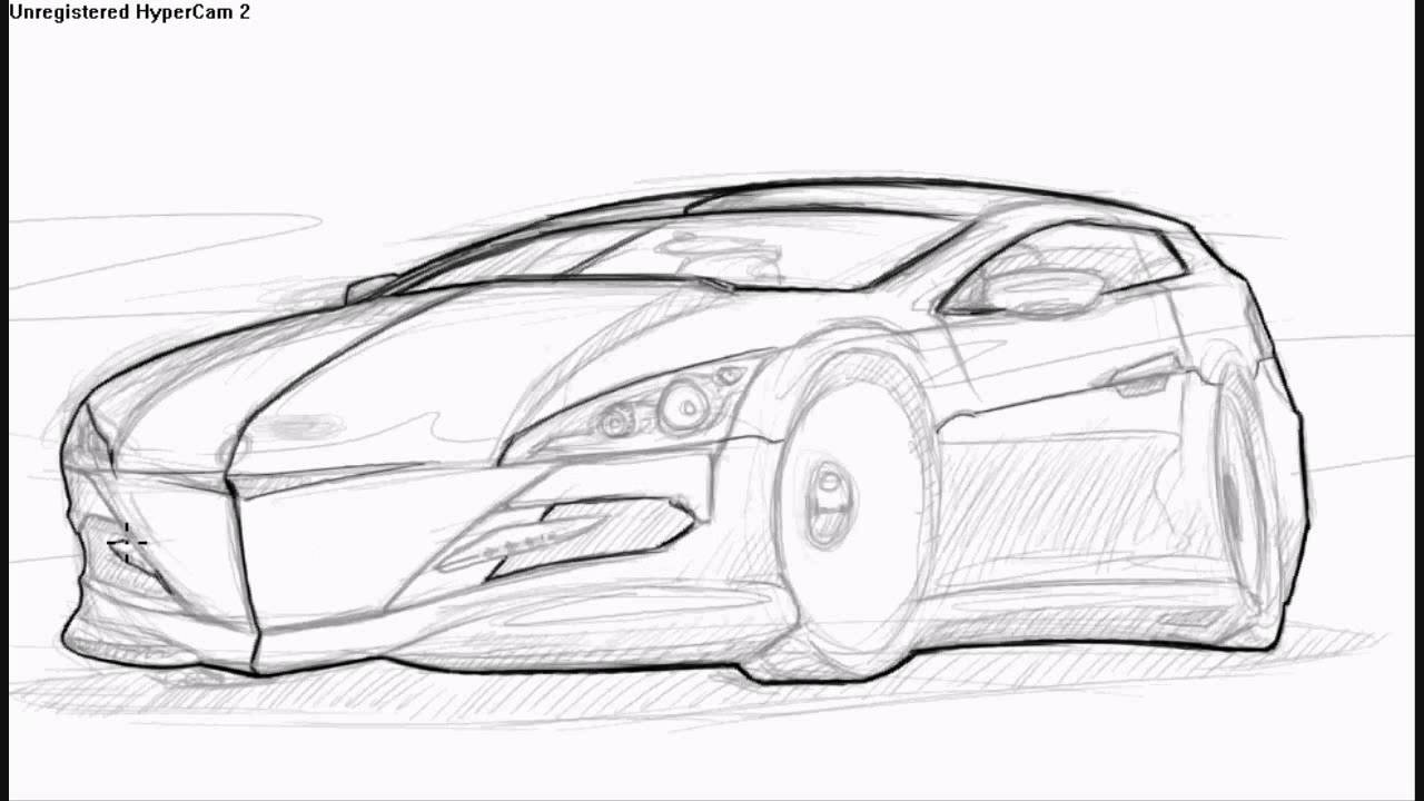 Concept Car Drawing Image