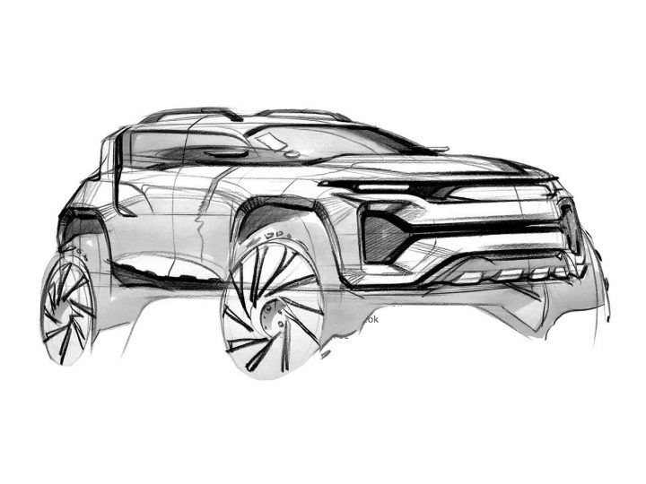 Concept Car Drawing Photo