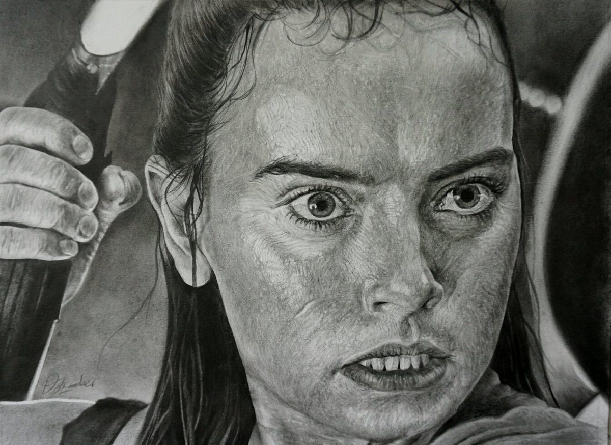 Daisy Ridley Art Drawing