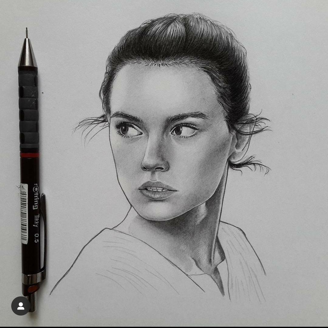 Daisy Ridley Drawing Beautiful Art