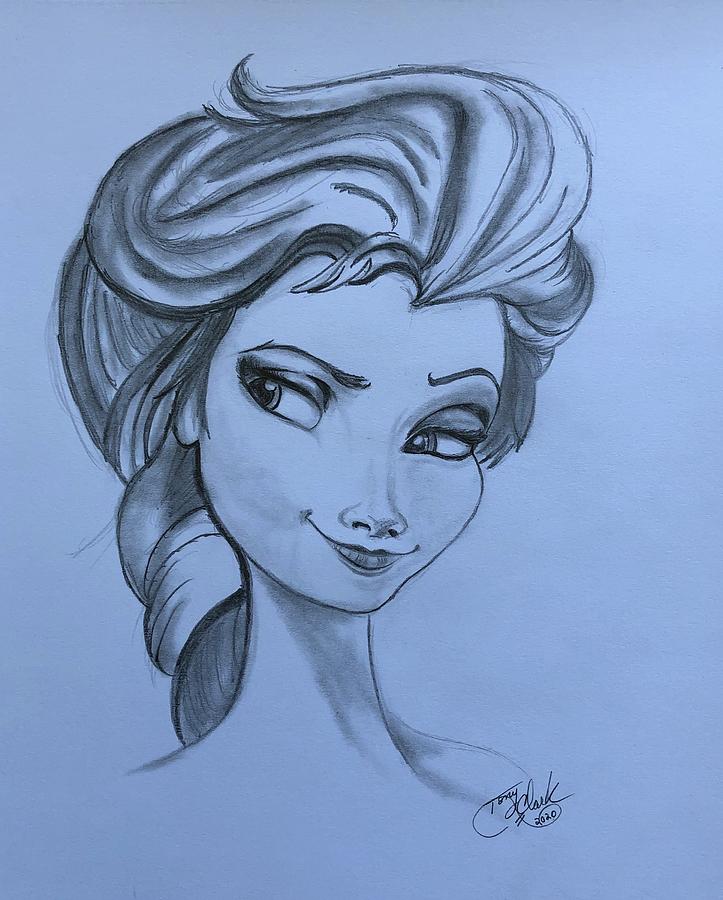Disney Elsa of Arendelle Drawing Beautiful Image