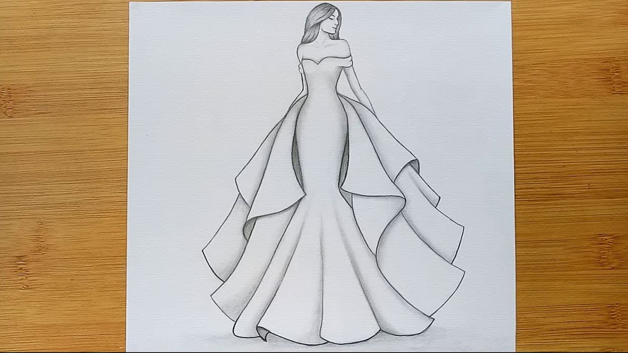 Dress Art Drawing