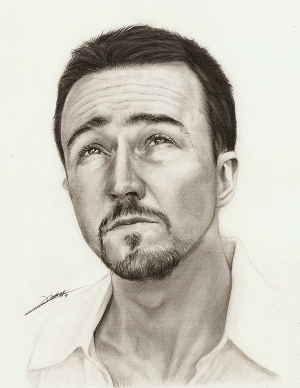 Edward Norton Drawing Picture