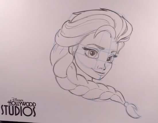 Elsa Drawing Art