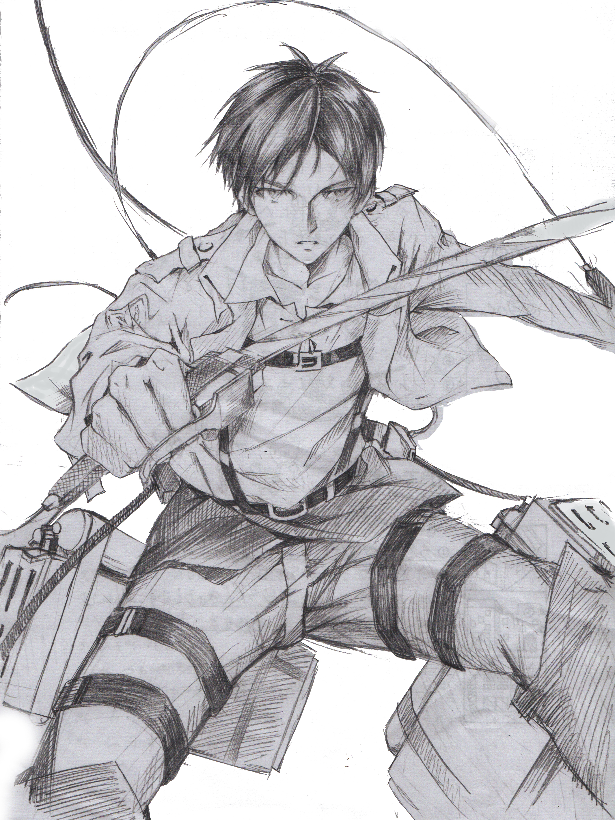 Eren Yeager Drawing Art