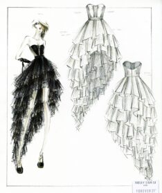 Fashion Design Drawing Beautiful Art - Drawing Skill