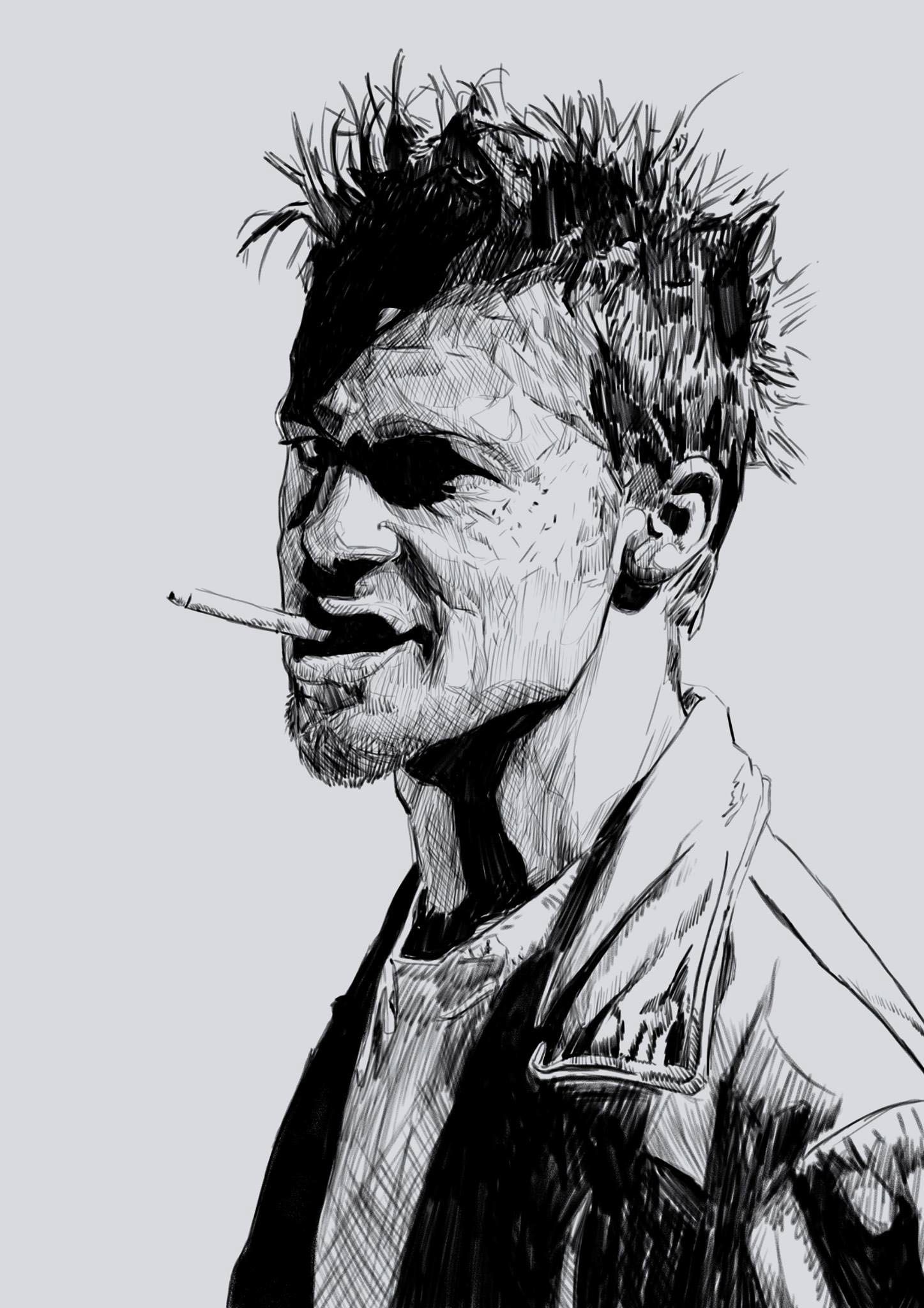 Fight Club Drawing Realistic
