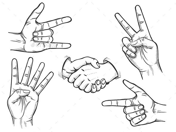 Fingers Drawing Pictures