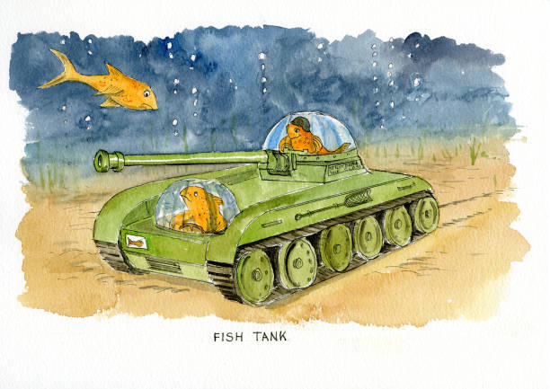 Fish Tank Drawing Pics - Drawing Skill