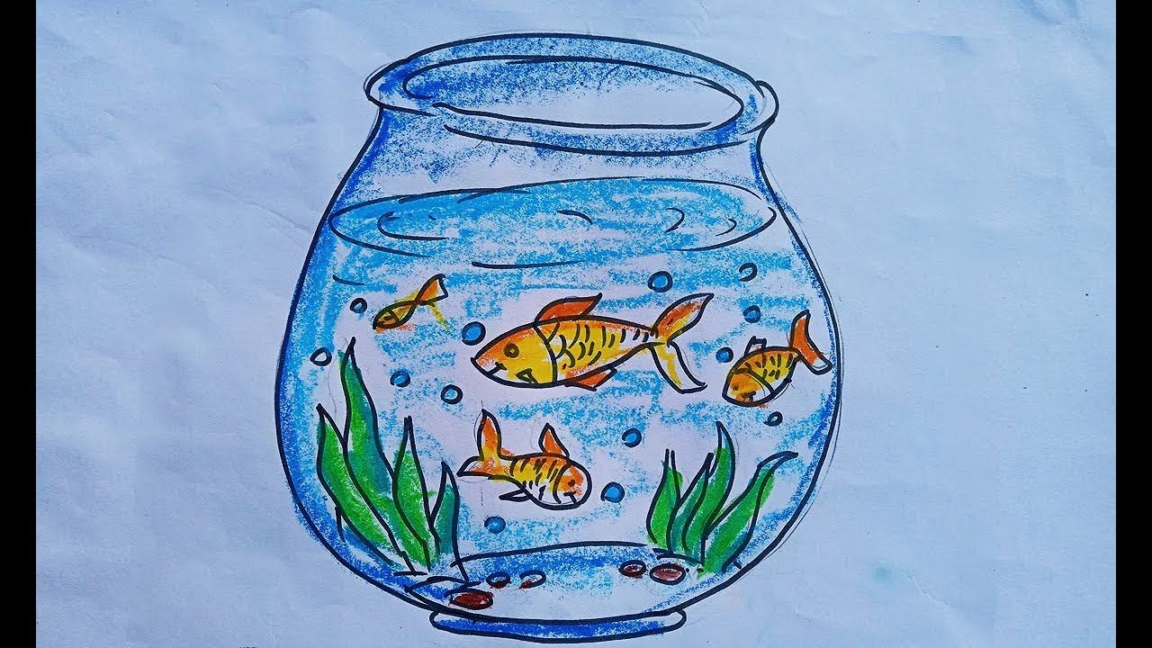 Fish Tank Drawing Picture