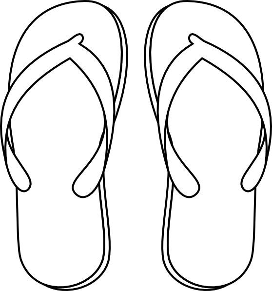 Flip-Flops Art Drawing