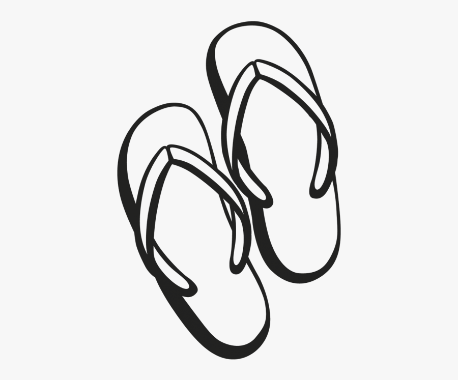 Flip-Flops Drawing Sketch
