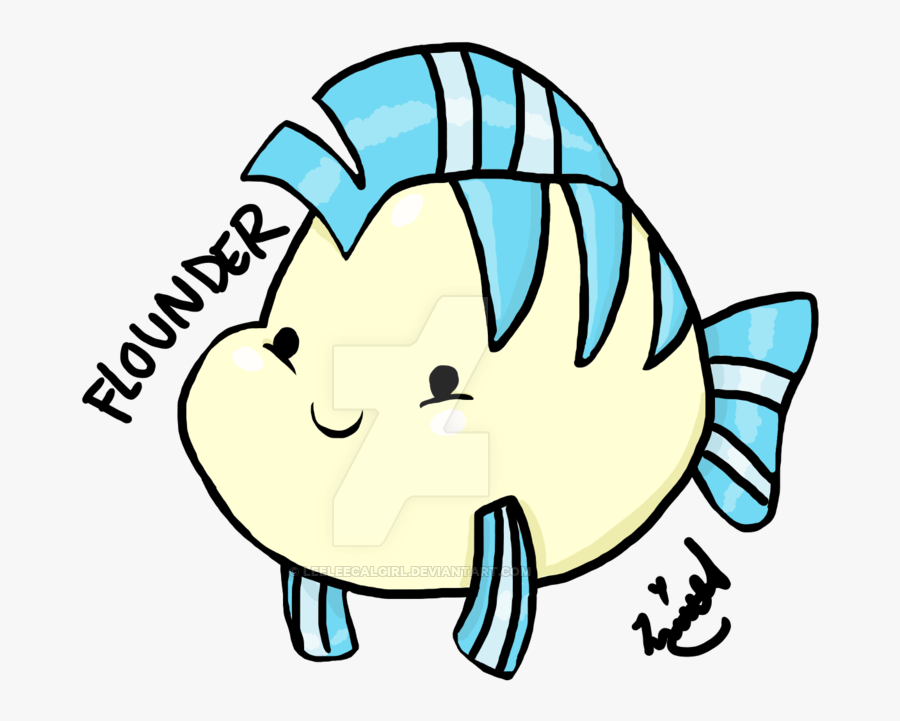 Flounder Fish Drawing Image