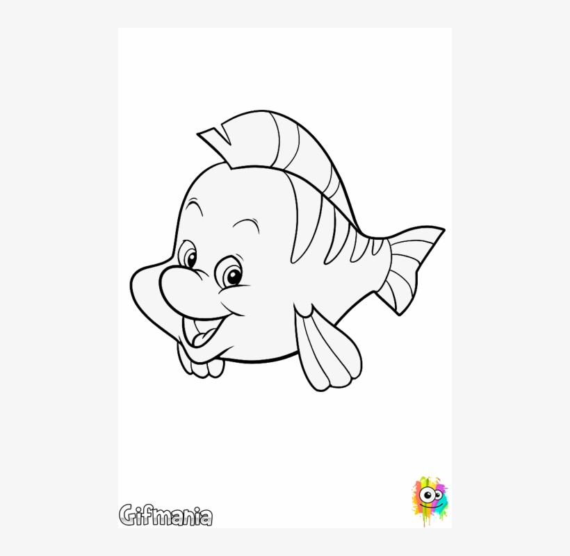 Flounder Fish Drawing Picture