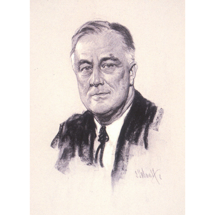Franklin D Roosevelt Art Drawing