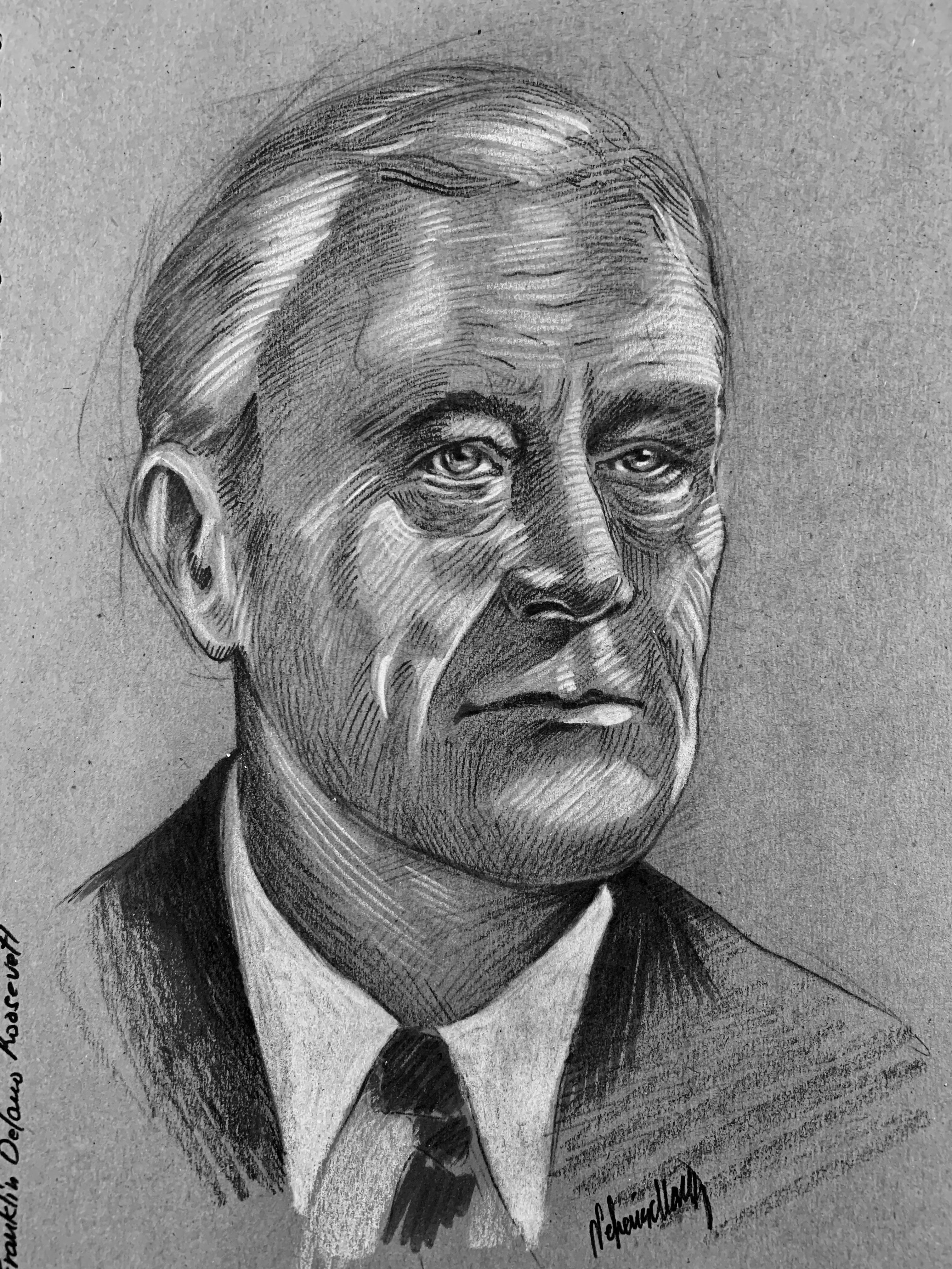 Franklin D Roosevelt Drawing Amazing