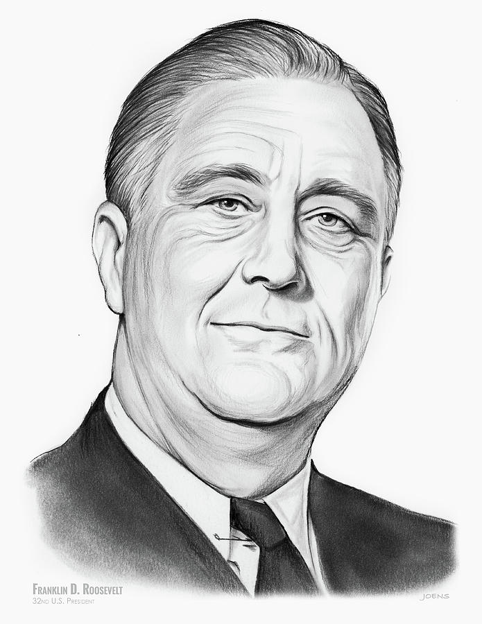 Franklin D Roosevelt Drawing Images