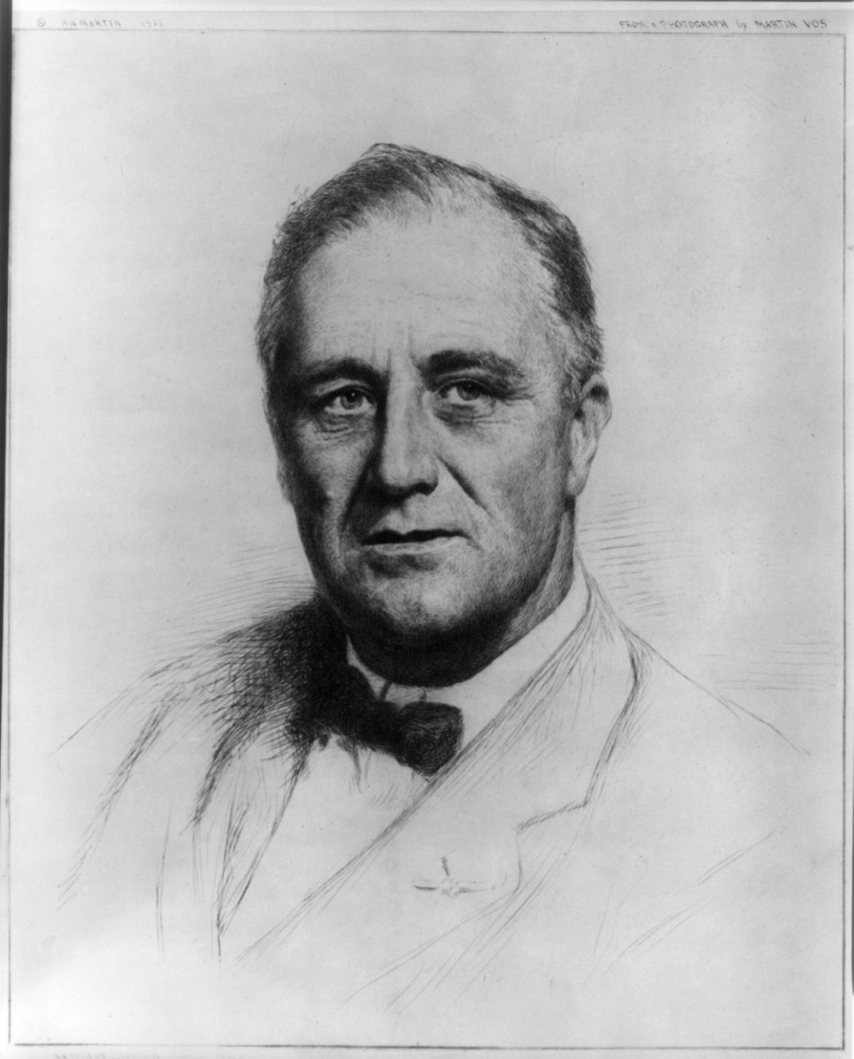 Franklin D Roosevelt Drawing