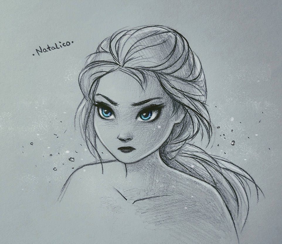 Frozen Elsa Disney Princess Drawing Pic