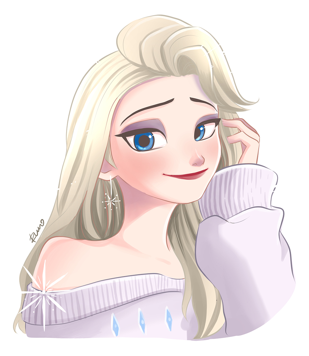 Frozen Elsa Disney Princess Drawing Sketch