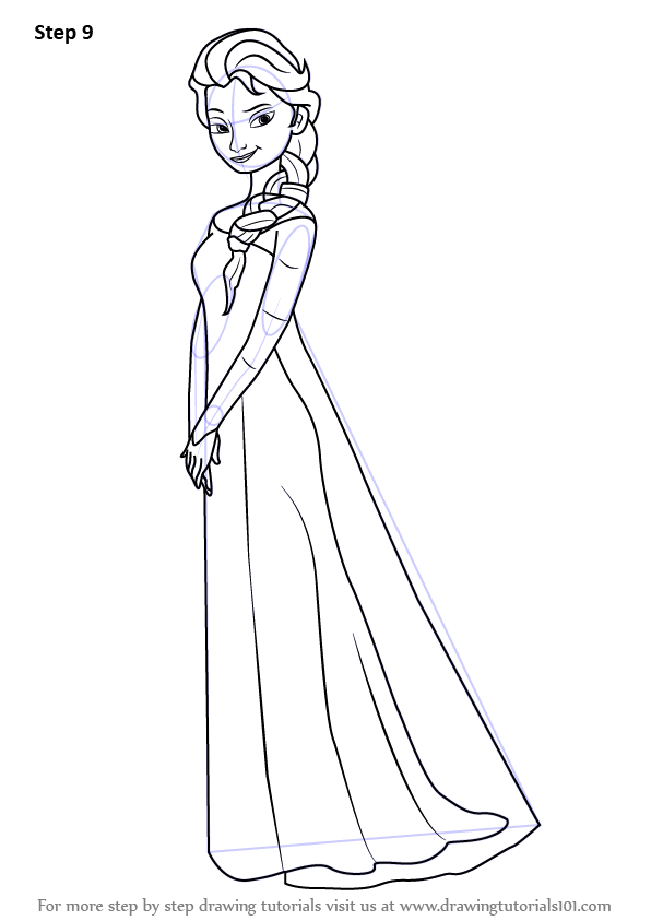 Frozen Elsa Disney Princess Drawing