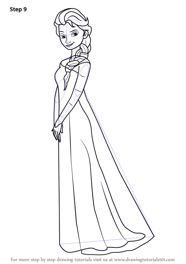 Frozen Elsa Disney Princess Drawing Drawing Skill