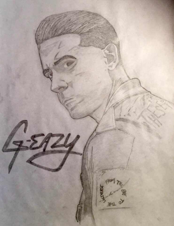 G-Eazy Drawing High-Quality
