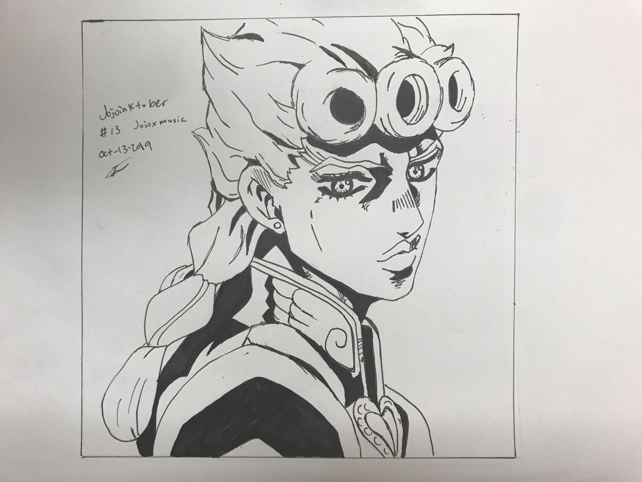 Giorno Giovanna Drawing Amazing