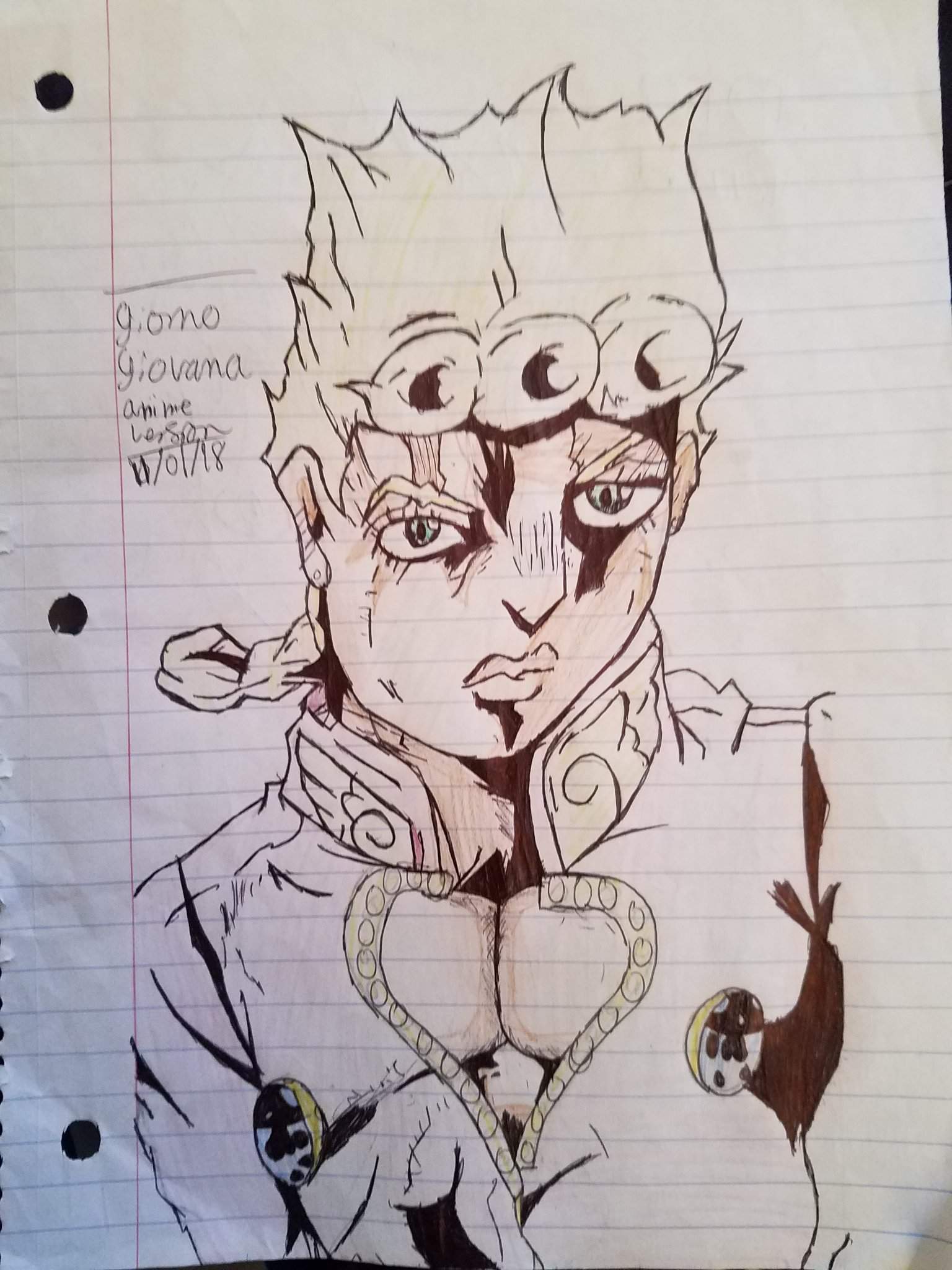 Giorno Giovanna Drawing Best
