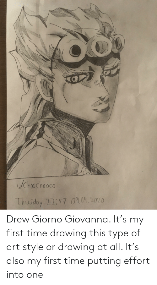 Giorno Giovanna Drawing